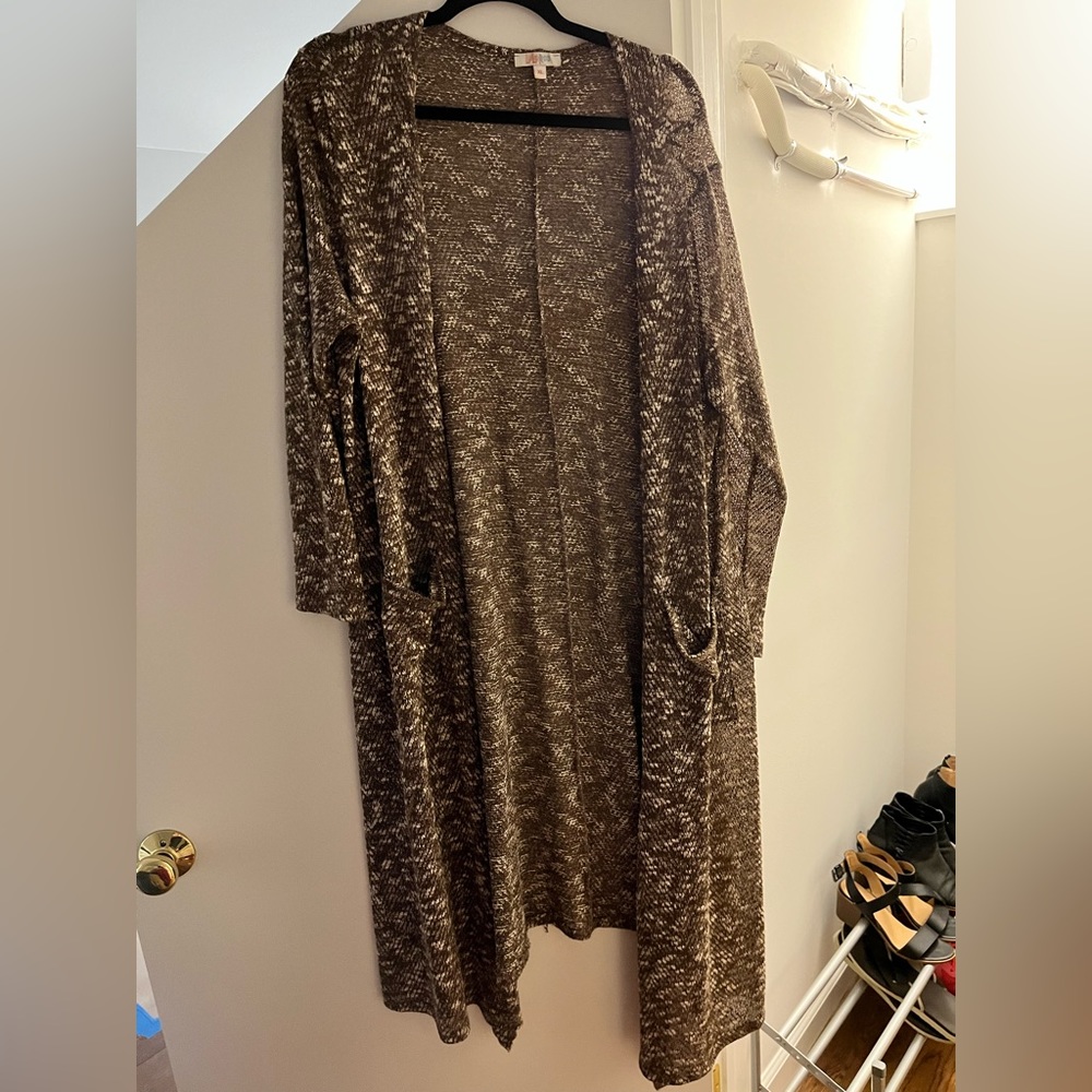 Womens LulaRoe Sarah Duster Cardigan Size XL